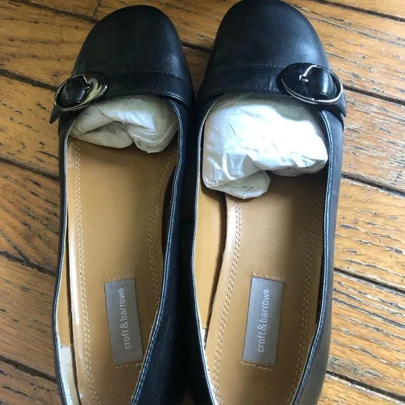 croft barrow Shoes Croft Barrow Black Loafers With Metal